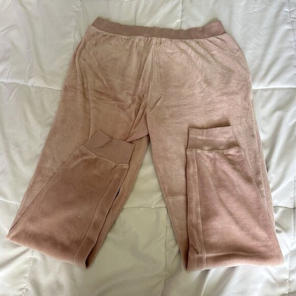 Victoria's Secret VS Velour Long Sleeve Tulip Back Top Bottoms Womens Medium - Picture 12 of 12